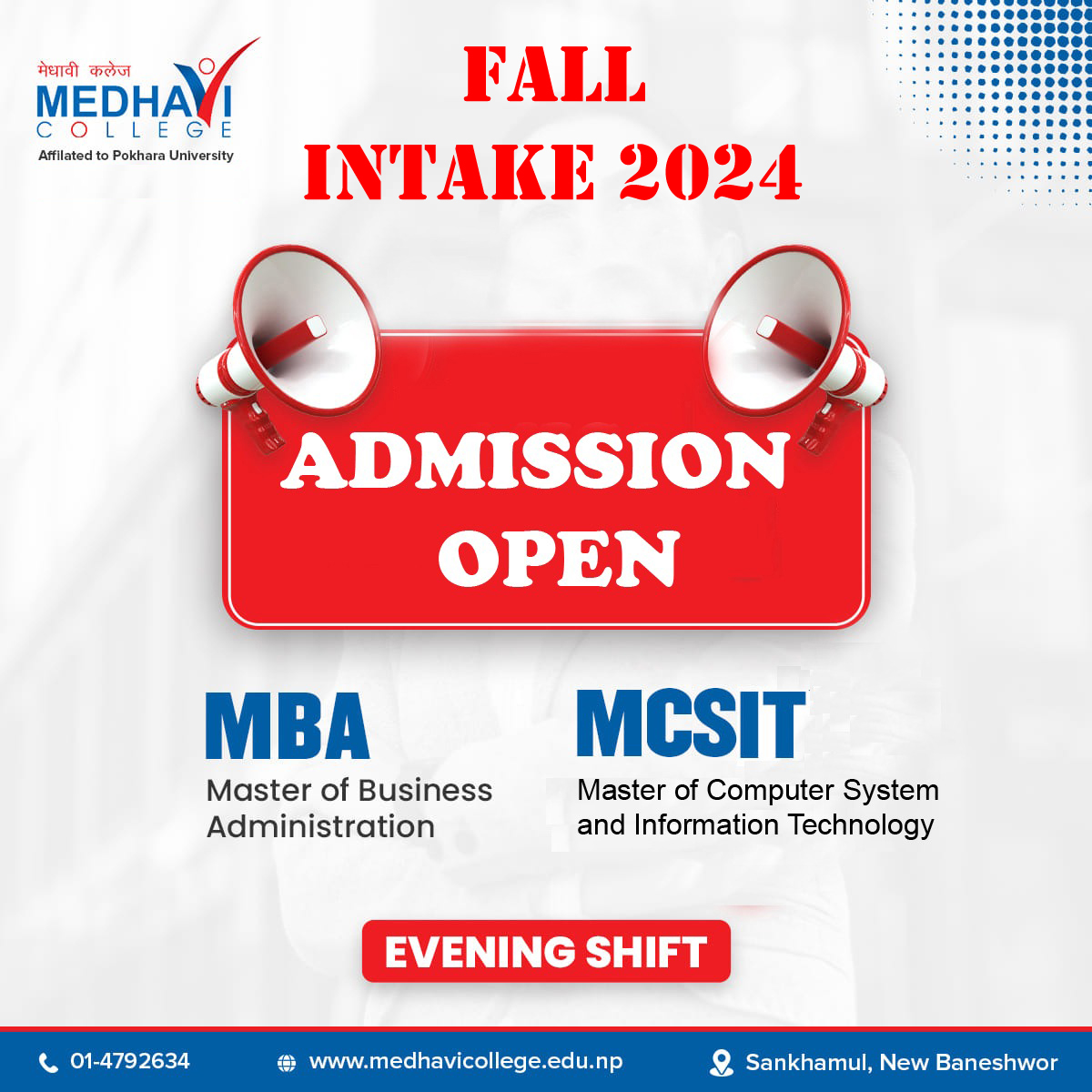 Admission open